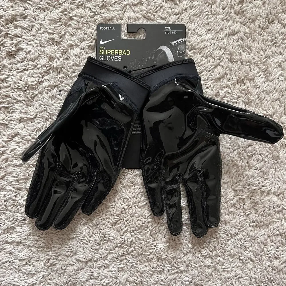 Nike Superbad Jordan Black Football Gloves 2XL Magnigrip NFL DX4476-091 NWT